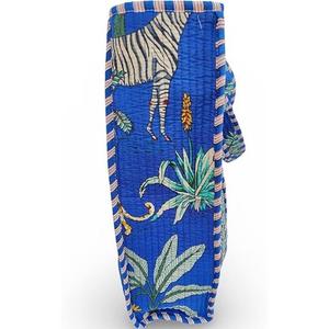 Sac fourre-tout fait à la main pour femmes microfibre couleur unie broderie matelassé été/hiver sacs de transport à bandoulière épicerie marché - Product Image 2