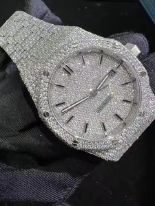 Stainless Steel VVS Moissanite Mechanical Diamond Luxury Fashion Analog Watch for Men Hip Hop Style ETA Movement Sapphire - Product Image 2