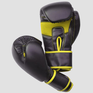 Gants de boxe professionnels en cuir véritable évacuation de l'humidité crochet boucle fermeture Sparring formation Kickboxing Muaythai MMA - Product Image 4