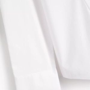 Uniforme scolaire unisexe blanc chemise à demi-manches chemises uniformes formelles portent une chemise cousue prête à l'emploi pour les étudiants et les travailleurs - Product Image 6