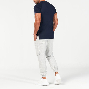 Logo personnalisé pour hommes T-shirt de sport coupe ajustée Vêtements de sport secs Tissu tricoté à manches courtes Vente en gros de vêtements de sport personnalisés pour tous - Product Image 4