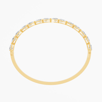 Brazalete de Oro de 14K/18K con Diamante Cultivado en Laboratorio de 5.26 Ct, Corte Brillante en Forma de Pera, Certificado de Lujo, Chapado en Oro Rosa, Superventas