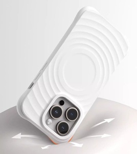 Funda de teléfono de silicona TPU magnética de lujo ultrafina a prueba de golpes con patrón de onda 3D para iPhone 16 Promax 16 Plus 15 14 13 - Product Image 4