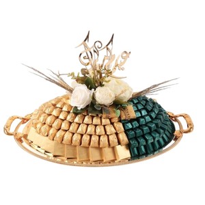 Modern Design Table Decorative <b>Chocolate</b> Tray Elegant Floral & Decor Premium <b>Chocolates</b> For <b>Weddings</b> & Special Occasions - Product Image 1