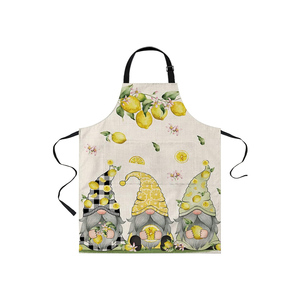 Delantal de cocina de material de algodón 100% de diseño personalizado para mujer, suministro a granel, novedad - Product Image 3