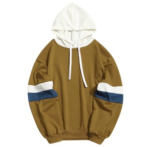 Nueva moda diseño personalizado sudadera pulóver hombres 100% algodón sudaderas con capucha sueltas para hombres con cordón Sudadera con capucha de moda para hombres - Product Image 6