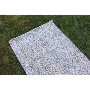 Alfombra de 3x6.4 pies, Alfombra Turca Vintage, Alfombra de Lana Blanca - Product Image 5