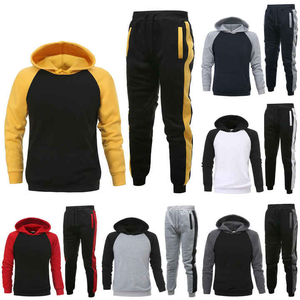 Traje de chándal para hombre en diseño de logotipo personalizado de doble color y traje de jogging de color Trajes de ropa deportiva de entrenamiento de salto - Product Image 6