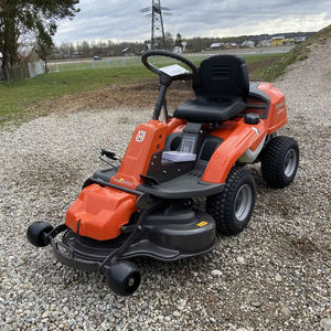 Tondeuse autoportée Orange à transmission intégrale, à essence, avec siège et roues pivotantes, tondeuse professionnelle pour jardin - Product Image 3