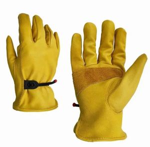 Men Work <b>Gloves</b> Soft Cowhide <b>Driver</b> Hunting Driving Farm Garden Welding <b>Driver</b> <b>Glove</b> - Product Image 4