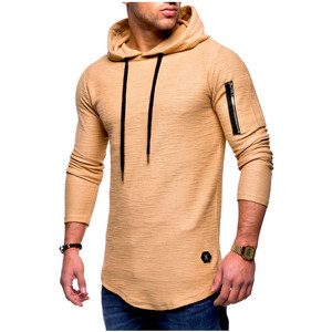OEM a medida en blanco de varios colores de algodón Sudadera con capucha Streetwear de algodón de gran tamaño Muscle Fit Heavyweight Round Curve Hem Hoodies - Product Image 3