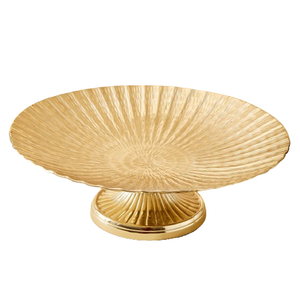 Plateau en métal de couleur dorée de forme antique de vaisselle de qualité supérieure - Product Image 5