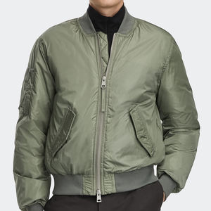 Green Bomber <b>Jacket</b> for <b>Men</b> Patchwork Streetwear Classic Lightweight <b>Casual</b> Windbreaker Outerwear - Product Image 5