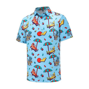 Polo de golf pour homme respirant, à séchage rapide, à manches courtes, vêtements de sport performants, évacuant l'humidité - Product Image 1