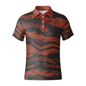 Camiseta de Golf OEM, Elástica, de Poliéster y Elastano, Transpirable, Ligera, para Hombre - Product Image 5