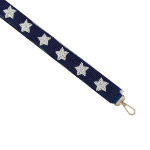 Sangle de sac à main perlée à la main noir et or STAR Gameday de haute qualité par glowin fashion - Product Image 5