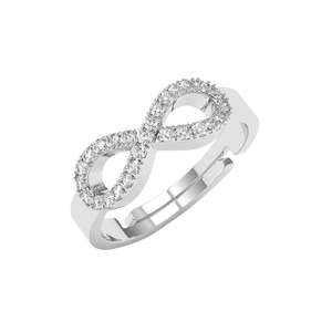 Anillos de Plata de Ley 925 de Primera Calidad para Mujer, Chapados en Rodio con Engaste de Diamantes, Joyería para Hombre - Product Image 1