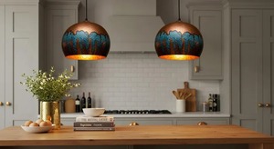 Lámpara colgante de cobre de proveedor indio para escritorios de oficina o estudios e interiores modernos disponibles a un precio asequible - Product Image 3