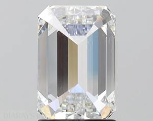 2,00 Ct Emerald Cut IGI Certified F-Color Lab Grown Diamante suelto VVS-VS-Clarity CVD Filled Dvars Diamond - Product Image 3