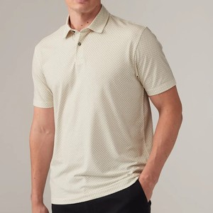 Chemises pour hommes imprimées sur mesure, de haute qualité, élégantes, à col, à manches courtes, en tissu tricoté, couleur unie, prix raisonnable, exportées - Product Image 2