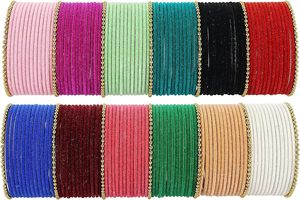 Bracelets en verre perlé tendance pour femmes pour les mariages, les fêtes, les cadeaux, multicolores, bracelets en velours faits à la main, ensembles de bracelets pour adultes - Product Image 4