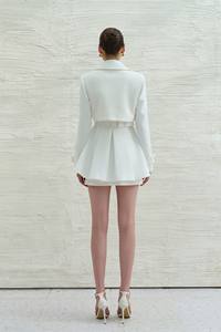 Wholesale Blazers <b>Ladies</b> Women ODM Service JIBBI INTRECCIATO BLAZER Full Sleeve Length Rayon Spandex Woven Fabric Women Clothing - Product Image 2