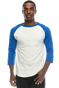 34 manga raglán dos colores venta al por mayor 50% Algodón 50% poliéster personalizado hombres poliéster algodón Casual OEM personalizado camiseta para hombres - Product Image 6