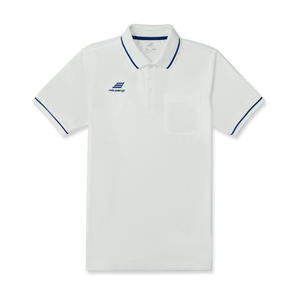 Polos para hombre con logotipo y pantalones cortos de bolsillo manga en blanco Micro poliéster 100% durabilidad transpirable personalizado de alta calidad 150 GMS - Product Image 1