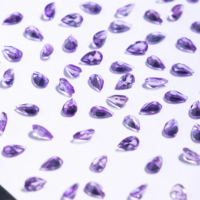 Aigue-marine naturelle brésilienne de qualité supérieure 9x7 MM, pierre précieuse de quartz en vrac, taille poire facettée pour la fabrication de bijoux