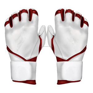 Guantes de bateo de béisbol personalizados de fábrica OEM puño largo guantes de entrenamiento deportivo de cuero duradero de primera calidad al por mayor - Product Image 6