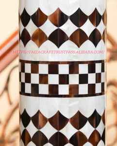 Jarrón de decoración de mesa de flores de hierro con incrustaciones de hueso de 4 piezas hecho a mano, diferentes tamaños para bodas al aire libre, jarrones de Metal de estilo costero - Product Image 1