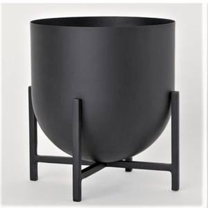 Matte <b>Black</b> Aluminum Metal <b>Vase</b> Fancy <b>Flower</b> <b>Vase</b> for Home Living Room Office Counter Decorative Tabletop <b>Vase</b> - Product Image 5