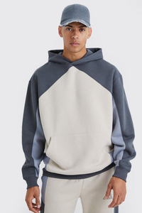 Survêtements pour hommes 100% coton personnalisés, ensemble de jogging à étiquette privée avec sweats à capuche et sweat-shirts, vêtements de jogging vierges pour le printemps - Product Image 3