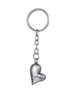 Abuelo amor corazón urna colgante Acero inoxidable cremación joyería llavero ceniza Memorial recuerdo llavero mujeres tamaño personalizado - Product Image 6