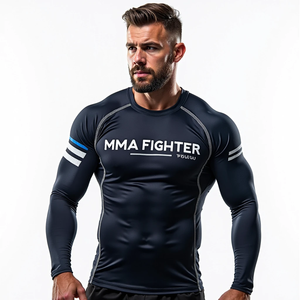 Get Sublimation MMA Apparel Breathable Get Rash Guards Wholesale for Competitive Combat Sports Training Workouts Get - Product Image 4