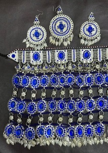 Ensemble de bijoux de mariage afghan de haute qualité conception personnalisée multicolore pour les fiançailles de fête nouveau Design bijoux en acier inoxydable - Product Image 2