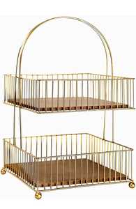 ที่ตั้งเค้กโลหะสีขาว3ชั้นแบบโบราณมีหลายระดับอุปกรณ์ทำเค้กขนาดมาตรฐาน - Product Image 4