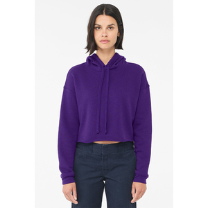 Sweat à capuche court pour femme avec poches Sweat à capuche court Streetwear décontracté en coton de haute qualité Confort avec conception entretenue OEM - Product Image 1