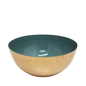 Cuenco redondo y abierto, cuenco de hierro, cuenco de color amarillo mate con recubrimiento en polvo, cuenco para servir personalizado hecho a mano - Product Image 5