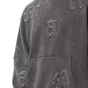 Chándal de lavado ácido para hombre del mejor proveedor Patrón sólido Temporada de invierno Fabricado profesionalmente Venta caliente a granel - Product Image 5