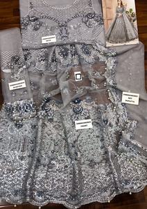 Lehenga-vestido bordado de la India paquistaní, con trabajo manual pesado con secuencia, oferta, 2023 - Product Image 2