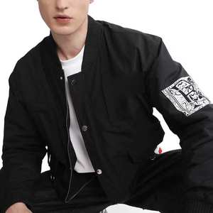 Venta al por mayor personalizada hombres chaqueta de bombardero Casual Streetwear cremallera completa chaqueta de vuelo nuevo diseño 2025 para los hombres - Product Image 6