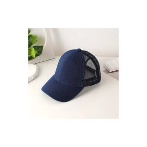 Gorra de camionero unisex con correa ajustable, gorra de béisbol de malla transpirable de Color sólido clásico para verano, pesca de invierno al aire libre, personalizada - Product Image 1