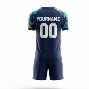 Camiseta de Fútbol a Rayas Vibrantes con Ribete en Contraste y Paneles de Ventilación Laterales para una Refrigeración Superior Durante el Juego Intenso - Product Image 2