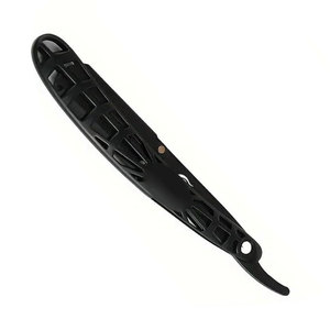 ใบมีดขอบสองด้านสำหรับผู้ชายมีดโกนหนวดแบบพกพาด้ามจับกลวงด้ามจับสแตนเลส - Product Image 2