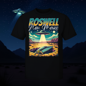 T-shirt Vintage Promozionale Roswell New Mexico 1947: Incidente UFO e Abduzione Aliena - Product Image 3