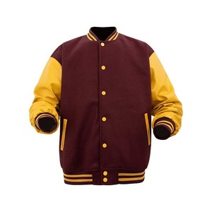 Fashion Men's Winter Varsity <b>Jacket</b> Stand Collar Breathable <b>Heated</b> Front Logo Customized Color - Product Image 1
