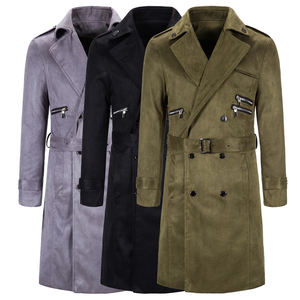 Gabardina Ligera para Hombre, Chaqueta Larga de Primavera y Otoño, Proveedor Mayorista - Product Image 1