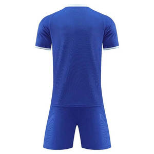 Conjunto de Camiseta de Fútbol para Hombre, Sólida, Transpirable, Antibacteriana, de Secado Rápido, Manga Corta, Cuello en V, 100% Poliéster, para Adultos, Todas las Temporadas, para Exteriores - Product Image 2