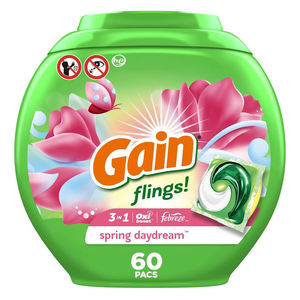 Cápsulas de Detergente para Ropa Desechables Ecológicas Gain Originales, Líquido de Primera Calidad, Suministro al por Mayor - Product Image 1